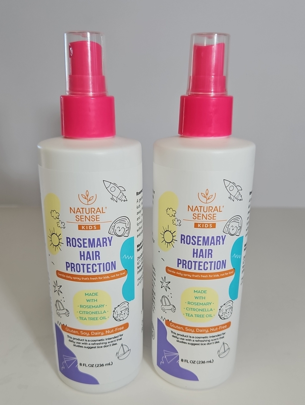 NATURAL SENSE KIDS ROSEMARY, CITRONELA & TEA TREE OIL HAIR PROTECTION  8 FL. OZ